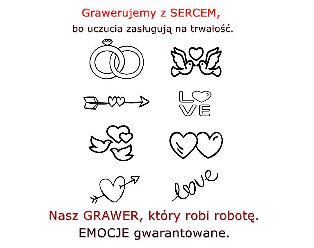 Figuerki z metalu Grawerujemy z sercem