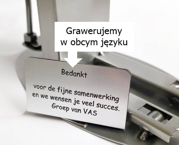 Przykład wygrawerowanych życzeń dla obcokrajowca wykonujemy grawer na prezentach dla obcokrajowca