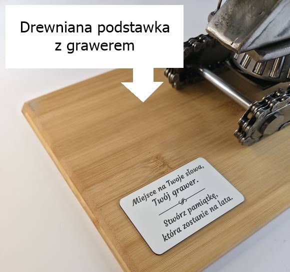 Miejsce na Twoje życzenia Podstawka drewniana do modelu